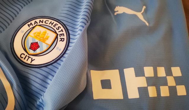OKX đang là đối tác tài trợ trang phục của Manchester City