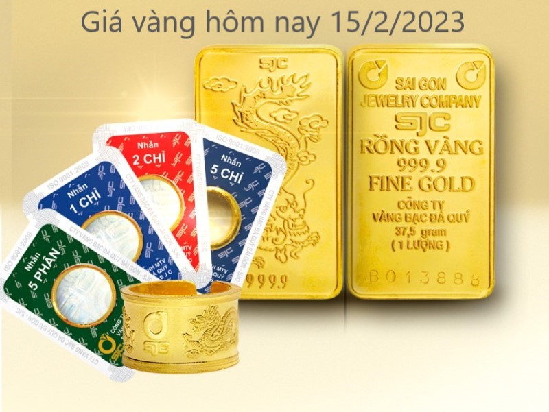 giá vàng hôm nay 15/2/2023