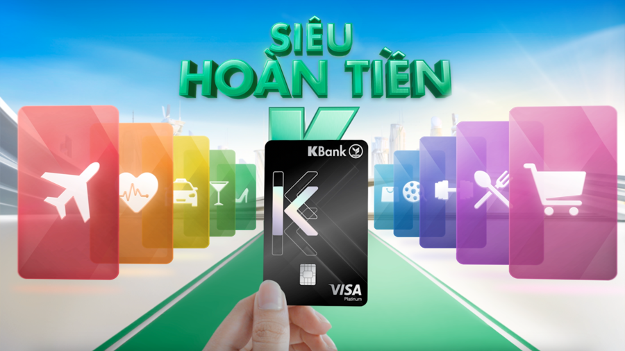 Hoàn tiền thẻ tín dụng tự động lên đến 10% từ KBank